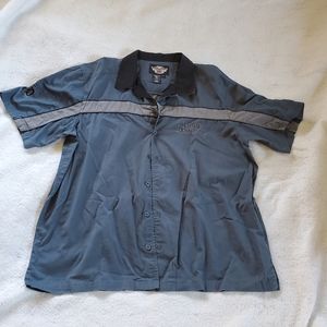 Harley Davidson Button Down Shirt, Sz 2XL